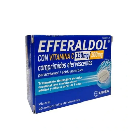 Efferaldol Vitamine C 20 Comprimés Effervescents
