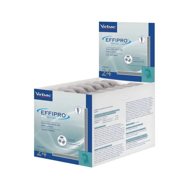 Effipro 50 Mg Spot-On Chats, 24 Pipettes