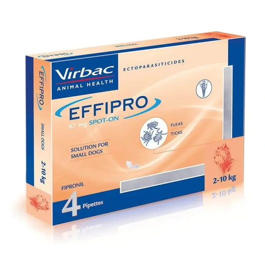 Effipro 67 Mg Spot-On Petits Chiens 2-10Kg, 4 Pipettes