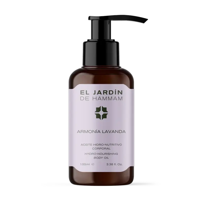 The Hammam Garden Huile corporelle hydro-nourrissante à la lavande et à l'harmonie, 100 ml