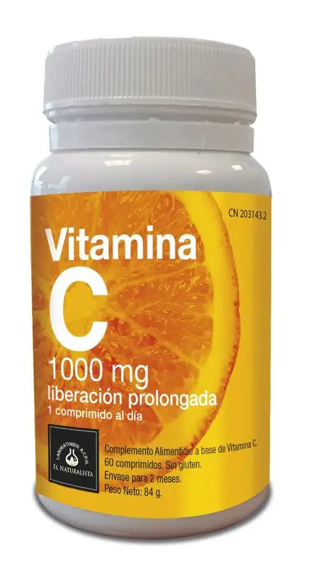 El Naturalista Vitamin C - 1.000 Mg, Prolonged Release , 60 Tablets
