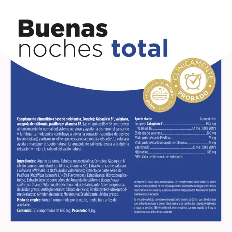 Eladiet Good Night Total 1,85Mg, 30 comprimés
