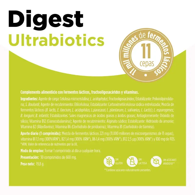 Eladiet Digest UltraBiotics, 30 comprimés