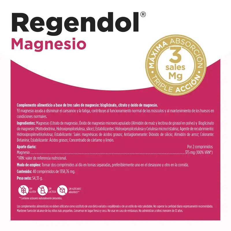 Eladiet Regen & Dol Magnesium, 40 comprimés