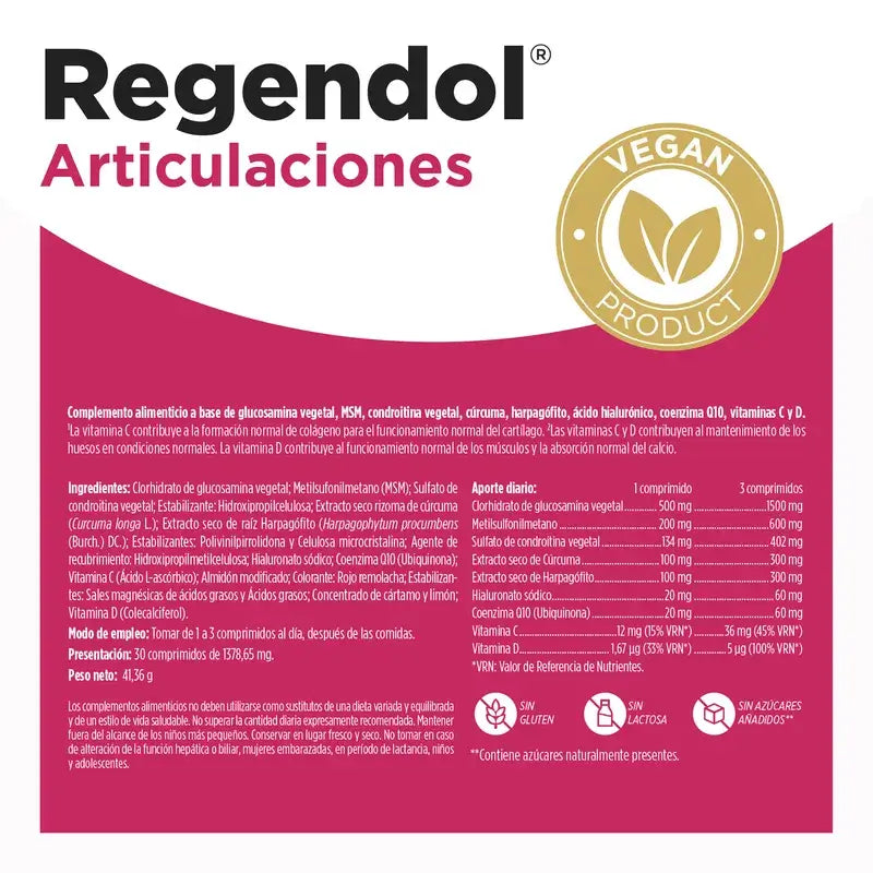 Eladiet Regen & Dol Amp Vegan, 30 comprimés