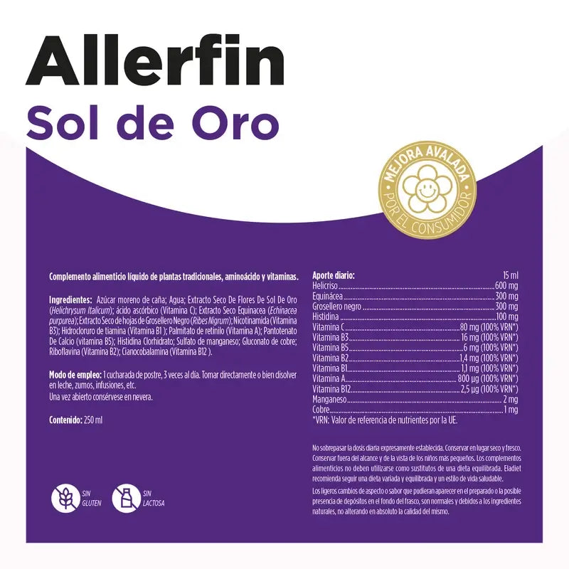 Eladiet Sol De Oro (Plus) Sirop 250ml