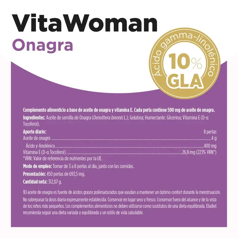 Eladiet Vitawoman Onagre, 450 perles