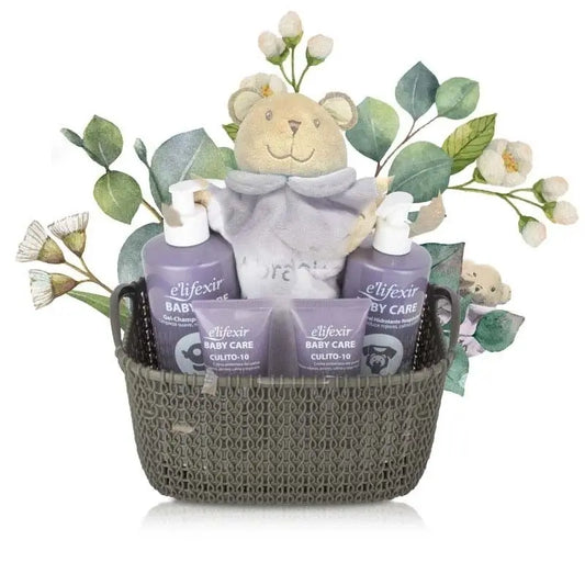 Elifexir Baby Care Panier cadeau pour bébé My Little Hug Baby Baby Peau sensible