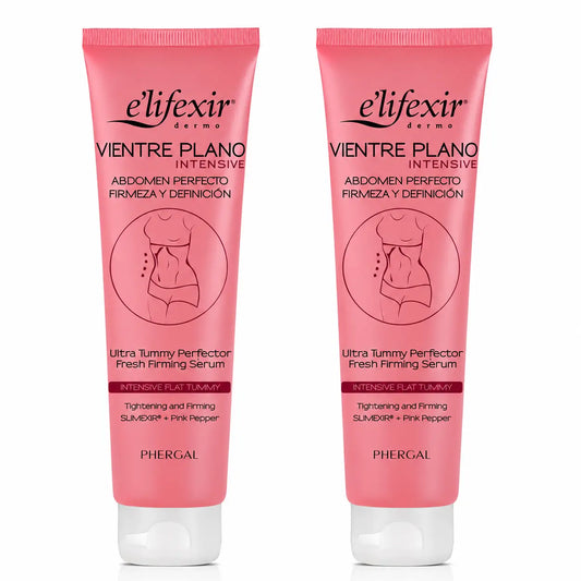 Elifexir Flat Belly Serum Intensive Reducer Abdomen Firming Fat Burning Serum 150Ml, pack 2