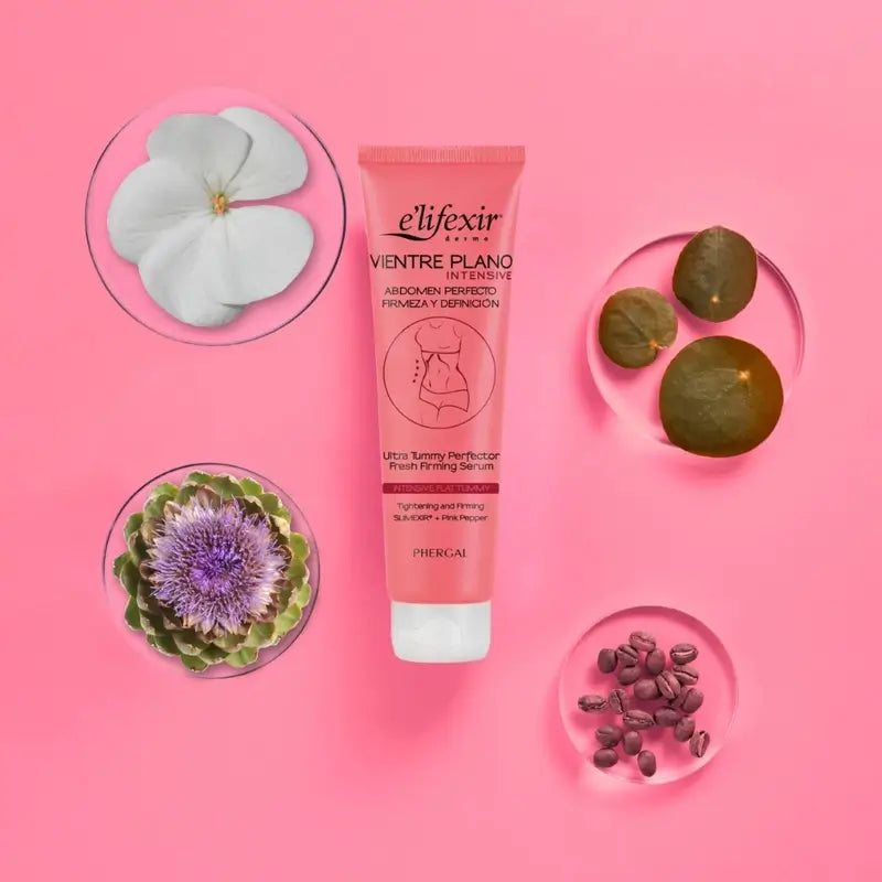 Elifexir Sérum Ventre Plat Réducteur Intensif Abdomen Raffermissant Brûleur de Graisse 150Ml
