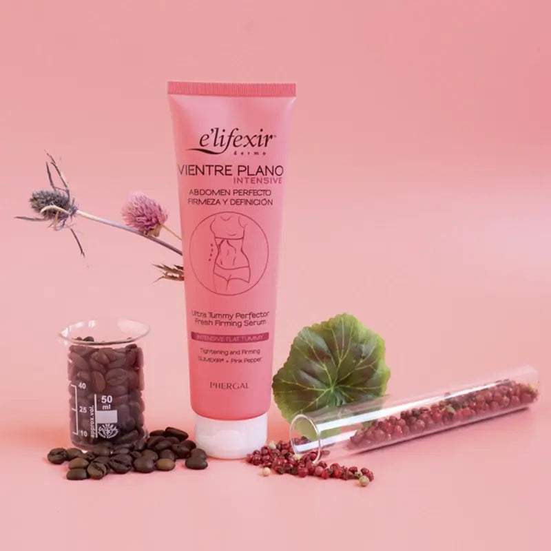 Elifexir Sérum Ventre Plat Réducteur Intensif Abdomen Raffermissant Brûleur de Graisse 150Ml