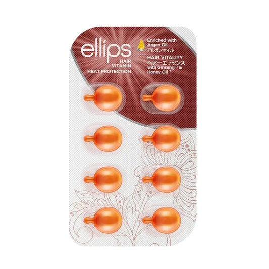 Ellips Hair Vitamine Huile d'Argan Orange Vitalité , 8 gélules
