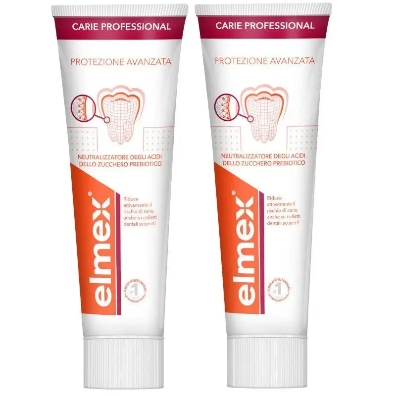 Elmex Protection anti-caries - Dentifrice, lot de 2 x 75 ml