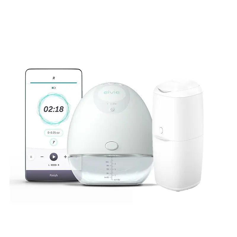 Tire-lait électrique Elvie Pump + Conteneur à couches gratuit