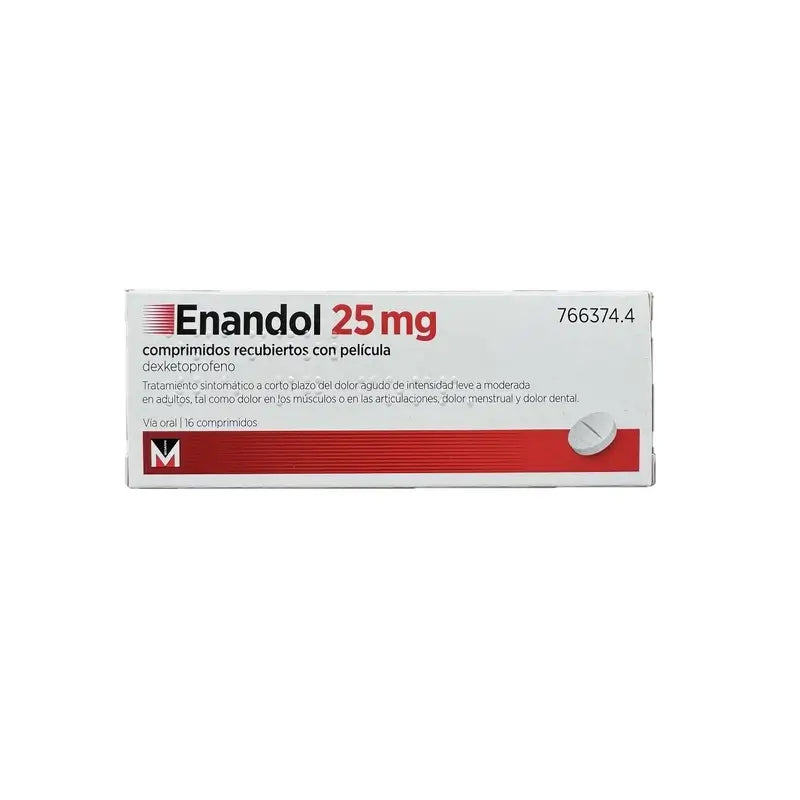 Enandol 25 mg, 16 comprimés