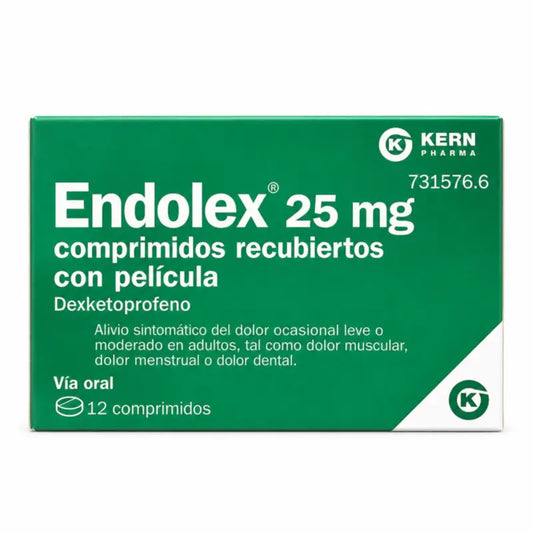 Endolex 25 mg, 12 Comprimés