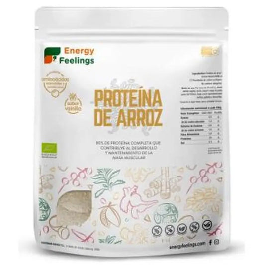 Energy Feelings Rice Protein Vanilla 1Kg. Eco Vegan Sg