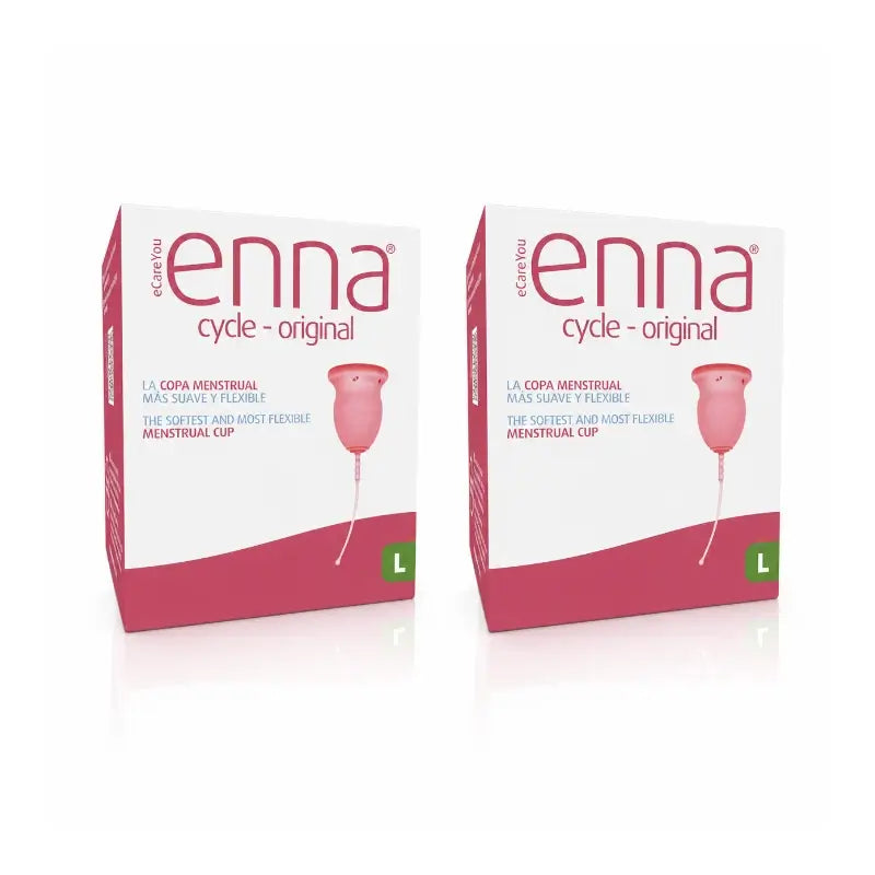 Coupe menstruelle Enna Cycle Original Taille L, paquet de 2 unités