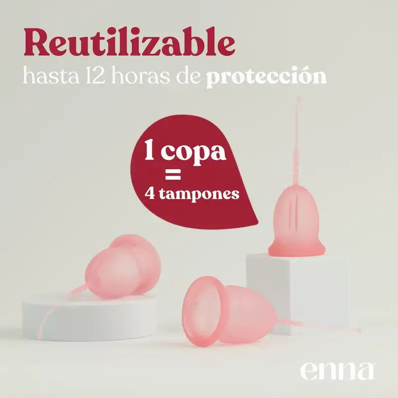 Enna Cycle Starter kit Menstrual Cup, Pack 2 pcs.