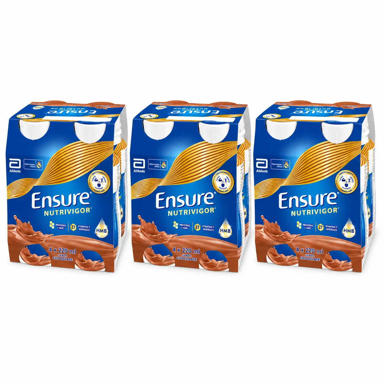 Ensure Nutrivigor Milkshake au chocolat, paquet de 12x220 ml