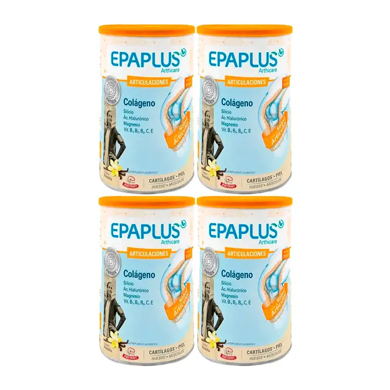 Epaplus Arthicare Collagen Vanilla Flavour, Pack 4 x 328 grammes