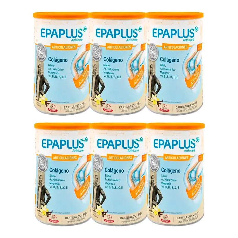Epaplus Arthicare Collagen Vanilla Flavour, Pack 6 x 328 grammes
