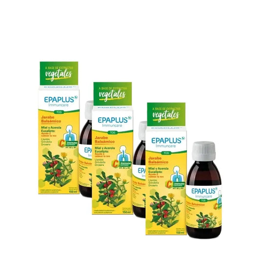Epaplus Immuncare Sirop contre la toux pour adultes, saveur citron, 150 ml, lot de 3
