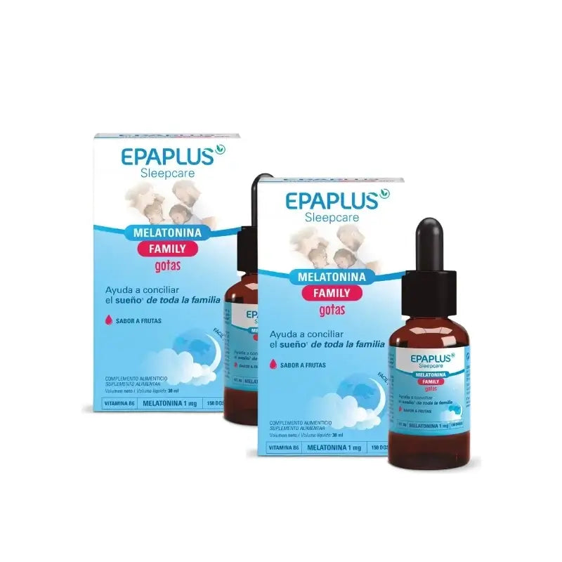 Epaplus Sleepcare Mélatonine en gouttes, 30 ml, lot de 2