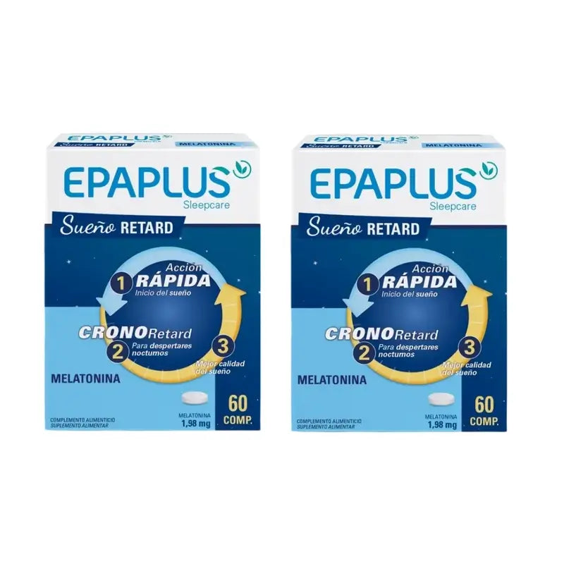 Epaplus Sleepcare Melatonin Retard Plus , 2X60 Comprimés