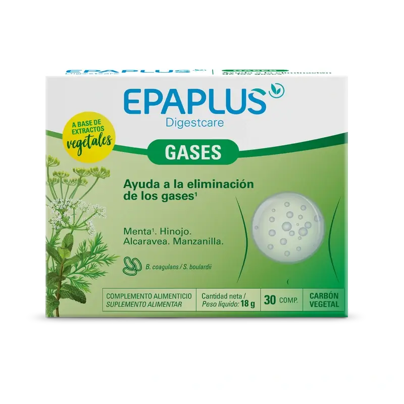 Epaplus Digestcare Gases , 30 comprimés