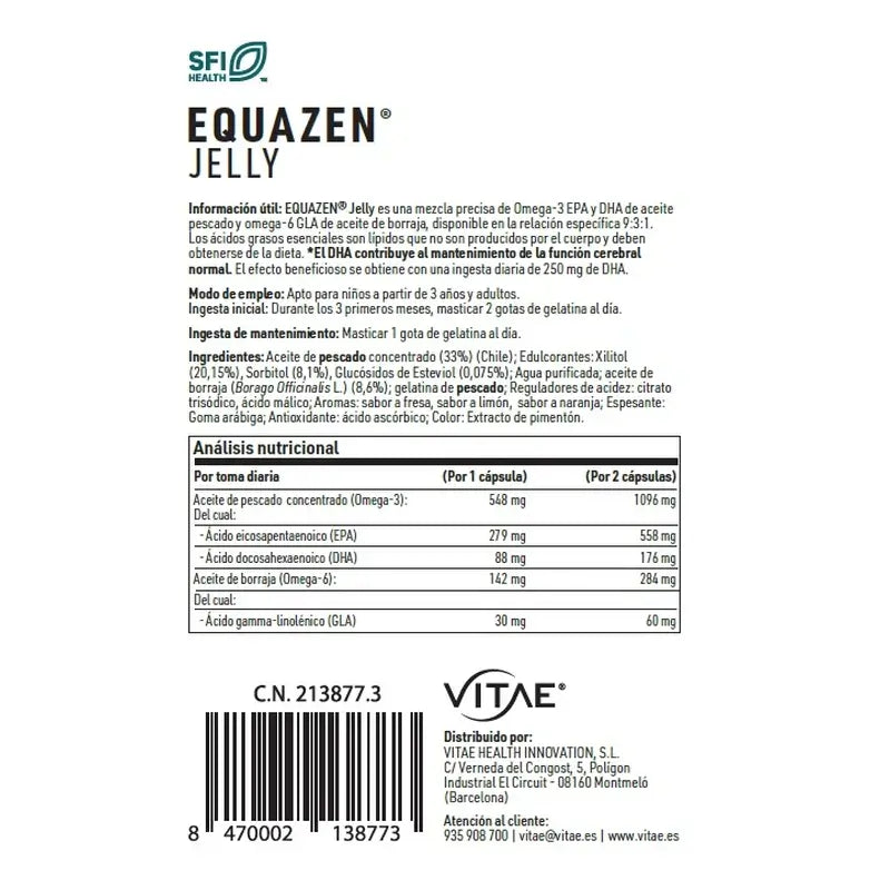 VITAE Equazen Jelly, 60 gélules