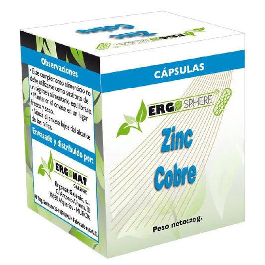Ergosphere Zinc + Copper , 50 capsules