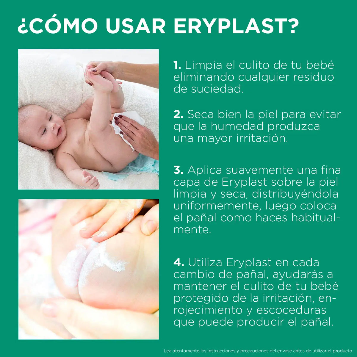 Eryplast Lutsine E45 Crème pour le change de bébé à base d'eau 2X125 gr