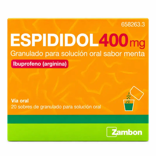 Espididol 400 mg granulés pour solution orale Arôme de menthe poivrée, 20 sachets