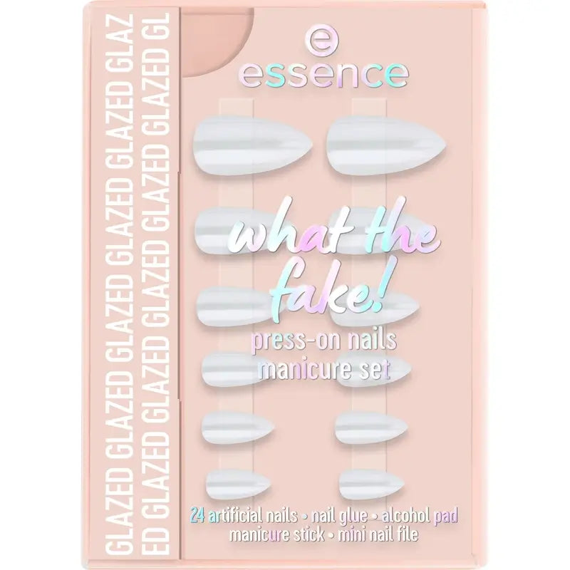 Essence Manicure Set With False Nails What The Fake ! Press-On Nails 01 , 28 pièces