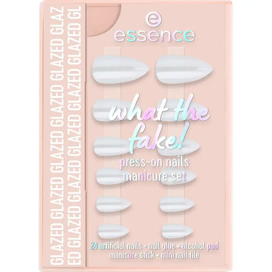 Essence Manicure Set With False Nails What The Fake ! Press-On Nails 01 , 28 pièces