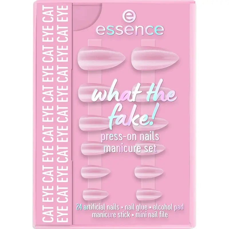 Essence Manicure Set With False Nails What The Fake ! Press-On Nails 02 , 28 pièces
