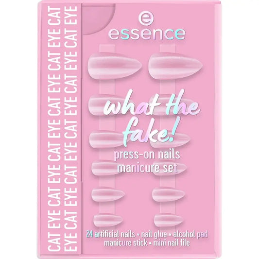 Essence Manicure Set With False Nails What The Fake ! Press-On Nails 02 , 28 pièces