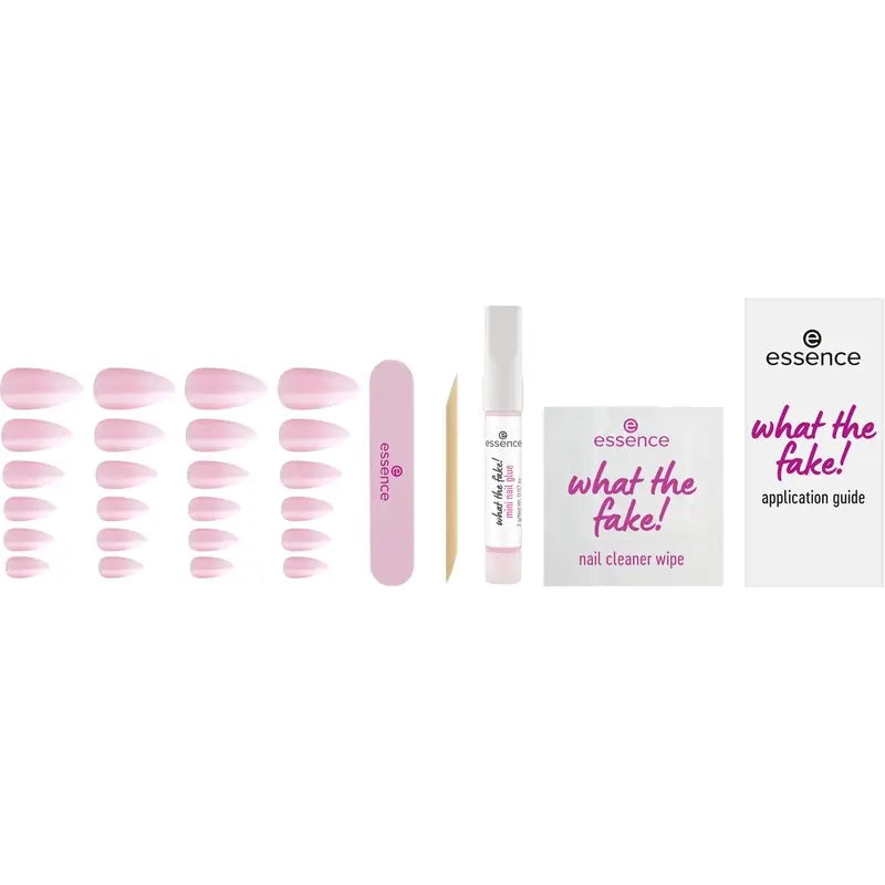 Essence Manicure Set With False Nails What The Fake ! Press-On Nails 03 , 28 pièces