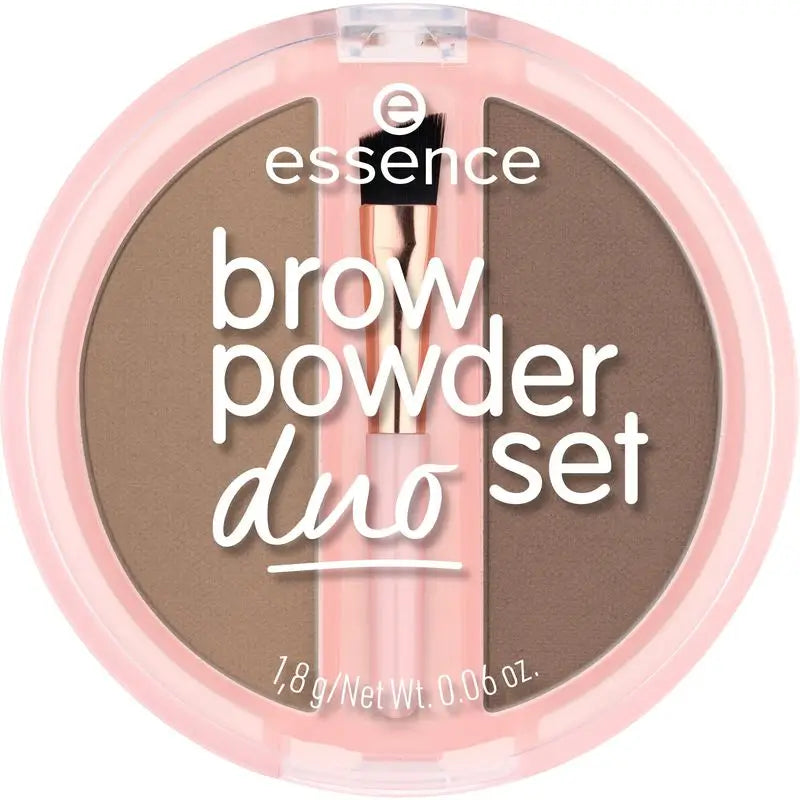 Essence Duo de poudre à sourcils 01 brun, 1,8 g