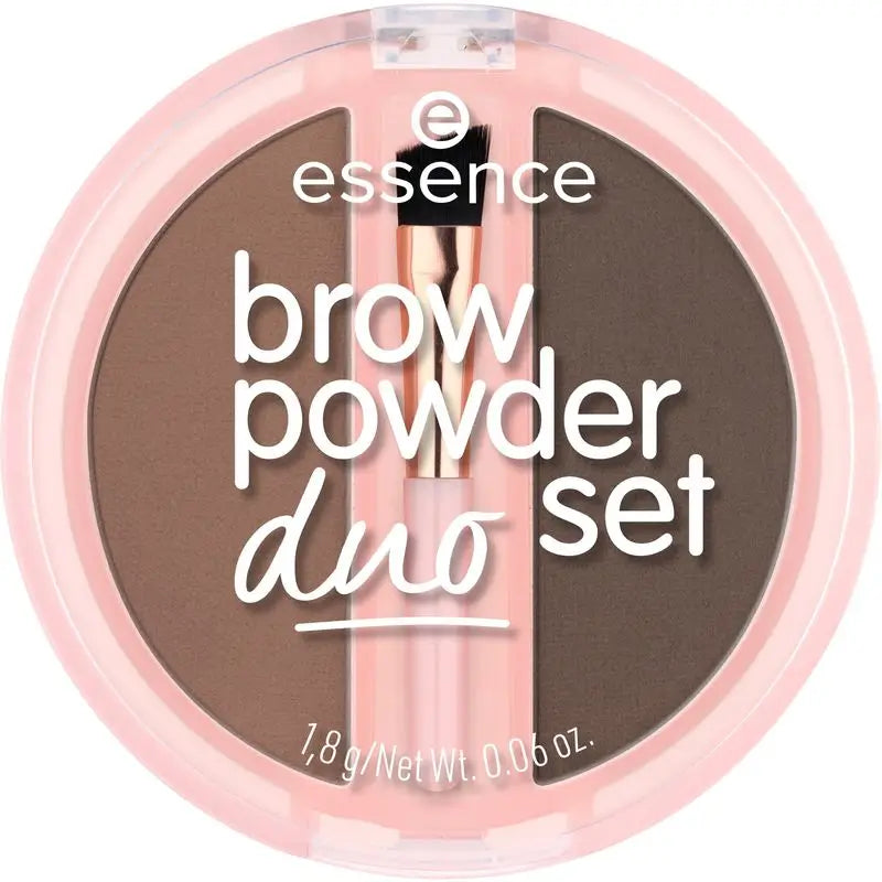 Essence Duo de poudre à sourcils 02 brun, 1,8 g