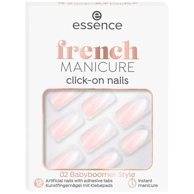 Essence Artificial Nails Click-On French Manicure 02, 12 unités