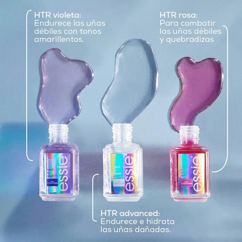 Essie Hard To Resist Advanced, traitement durcisseur d'ongles, technologie Msm, transparent