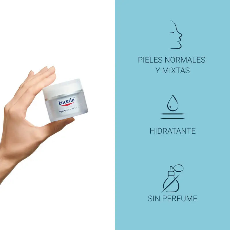 Eucerin Aquaporin Active pour les peaux mixtes, 50 ml
