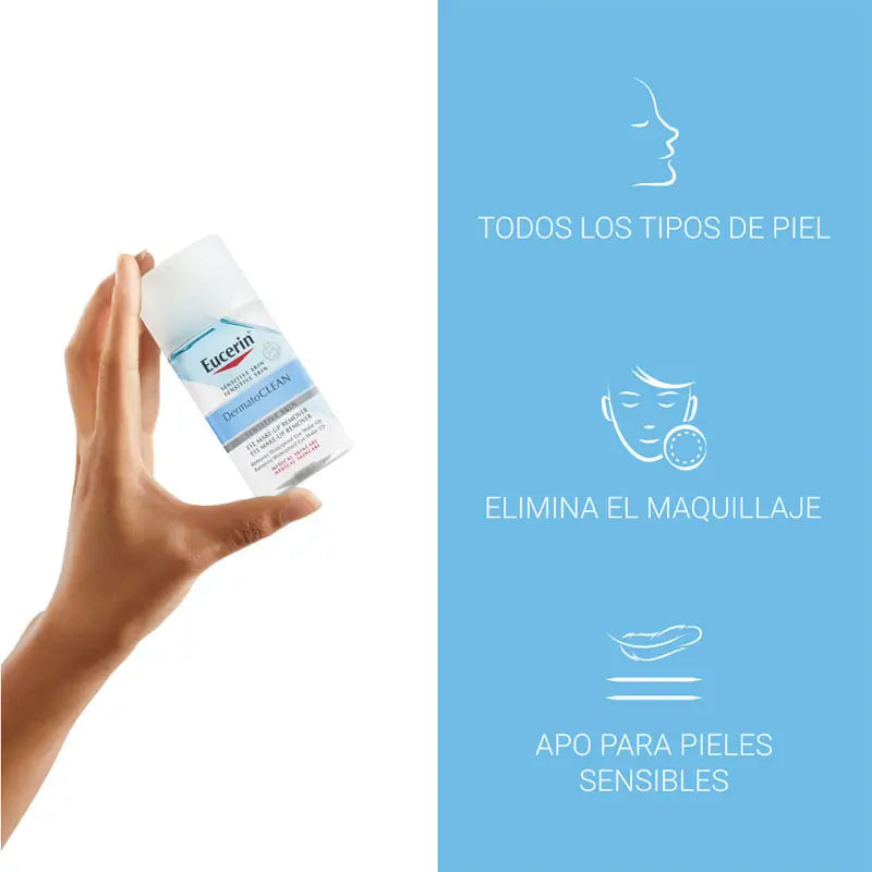 Eucerin Dermatoclean Démaquillant pour les yeux, 125 ml