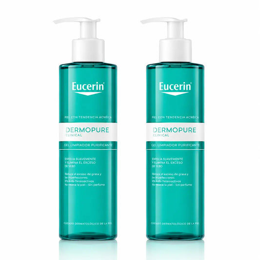 Eucerin Dermopure Cleansing Gel, 400ml, pack 2