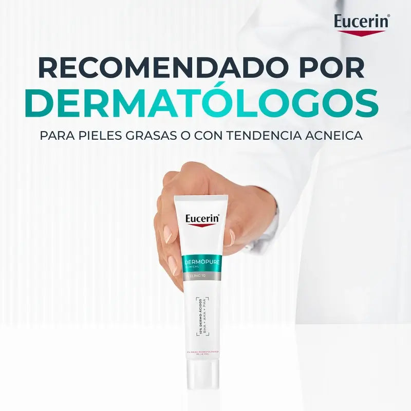 Eucerin Dermopure Peeling 10% Acides Hydroxylés, 40 ml