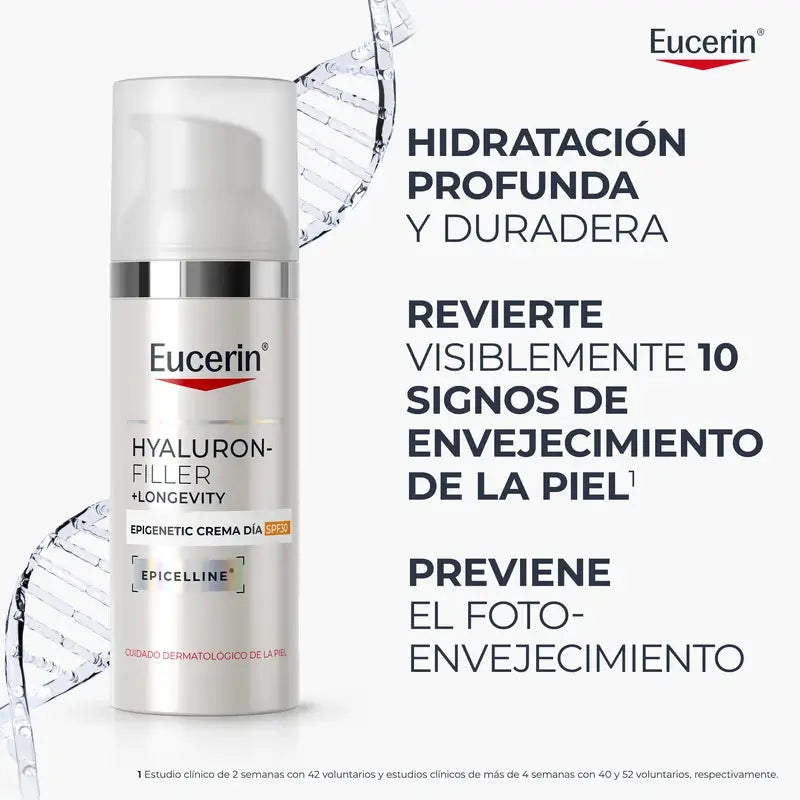 Eucerin Hyaluron-Filler + Longevity Epigenetic Crème de jour SPF 30, 50 ml