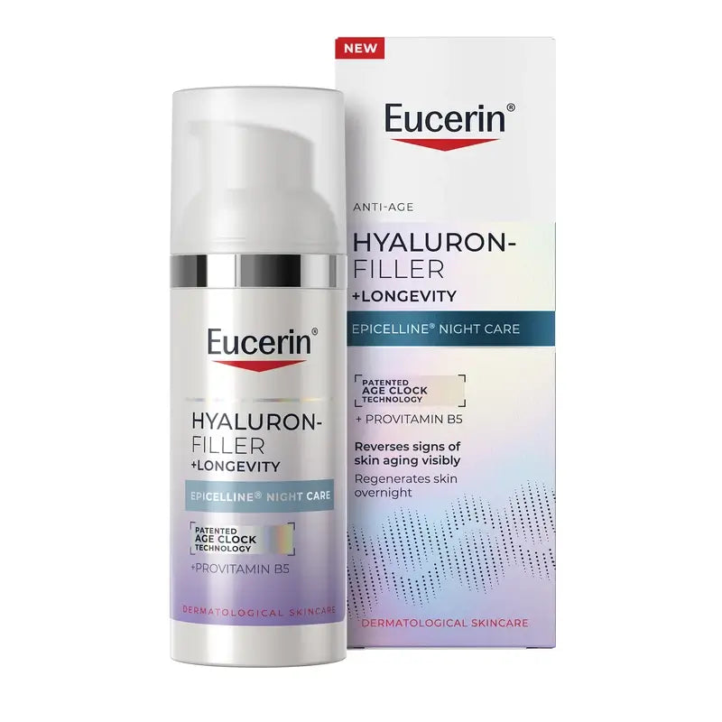 Eucerin Hyaluron-Filler + Longevity Epigenetic Crème de nuit, 50 ml