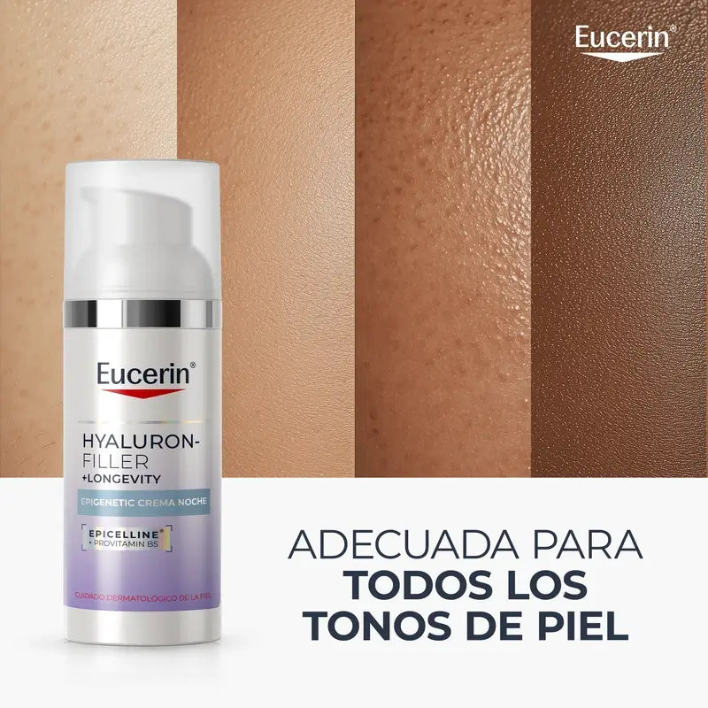 Eucerin Hyaluron-Filler + Longevity Epigenetic Crème de nuit, 50 ml